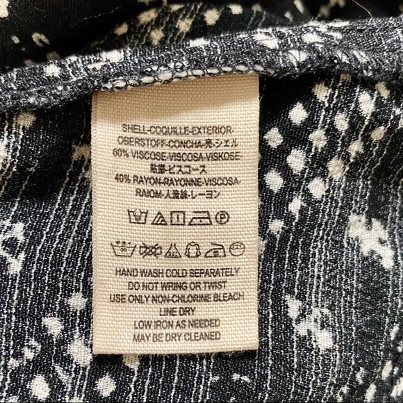 FREE PEOPLE NWT Crinkle Look Through Top in Black Combo Size Small - Picture 9 of 9